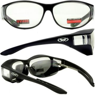 Escort Safety Glasses Fits Over Most Prescription Eyewear Clear Lenses