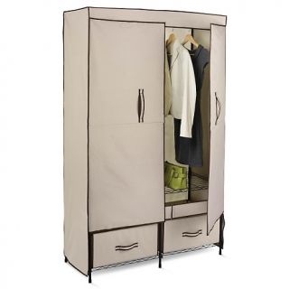 Honey Can Do 43 Wide Double Door Storage Closet with Drawers