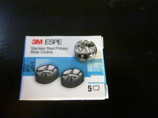 3M ESPE Stainless Steel Primary Molar Crowns 5 Pieces