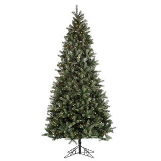 Prelit Natural Cut Christmas Tree with 800 Clear Lights   Sherid