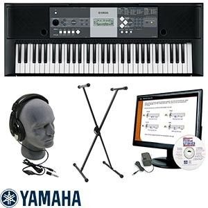  YPT230 Keyboard Package with Stand AC Adapter Headphones eMedia