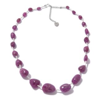  ruby nugget sterling silver 19 station necklace rating 3 $ 87 47