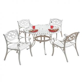  Furniture Patio Sets Biscayne 48 5 piece Cushioned Outdoor Dining Set