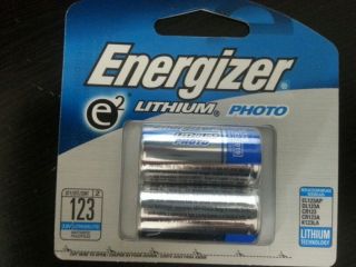 Energizer 123 E2 Photo Lithium Battery for CR123 K123LA DL123A EL123AP