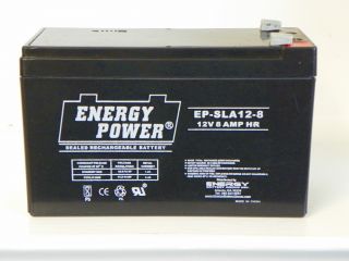 New Energy Power EP SLA12 8 Battery for Wheelchairs and Other Medical