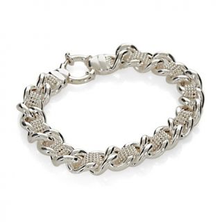 Jewelry Bracelets Chain La Dea Bendata Curb Link Woven Chain 7 3