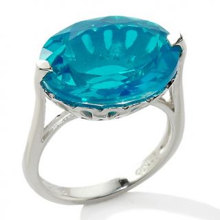  paraiba color quartz sterling silver ring rating 16 $ 19 53 s h $ 4 95