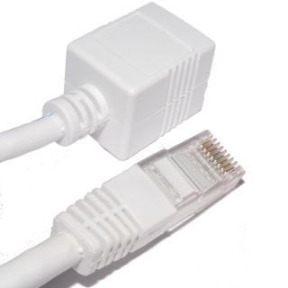 Networking CAT 6 UTP Ethernet RJ45 Network Extension Cable White 0.5m