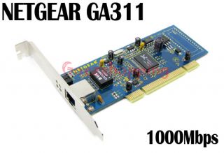 netgear ga311 gigabit ethernet pci network card adapter 10mbps 100mbps