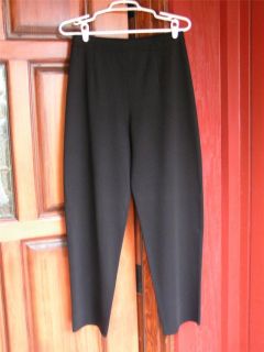 EXCLUSIVELY MISOOK Petite Black Pull On Style Knit Pants SZ Petite