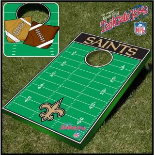 New Orleans Saints NFL Cornhole Bean Bag Tailgate Toss Game
