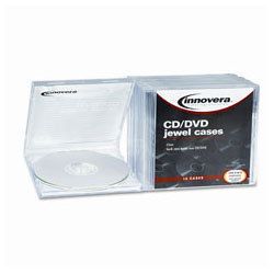 Innovera Clear CD DVD Standard Jewel Cases