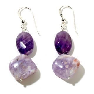 Mine Finds by Jay King Lavender Opal and Cape Amethyst Drop Earrings