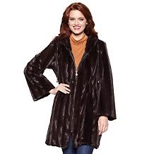iman faux fur luxury brocade reversible coat $ 69 95