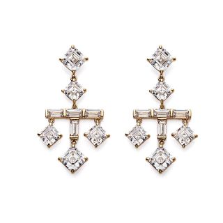 Daniel K Absolute 18.3ct Asscher and Baguette Luxor Earrings