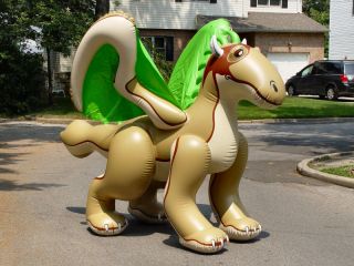 Inflatable Dragon 9 Feet Long Blow Up Toy Collectible