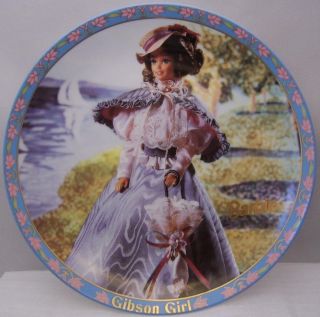 Enesco Barbie Gibson Girl L E Display Plate 1995