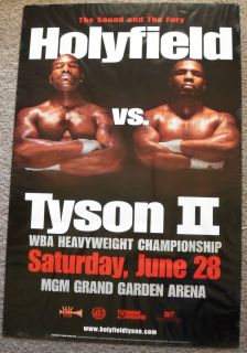 Evander Holyfield vs Mike Tyson II Boxing Poster 1997