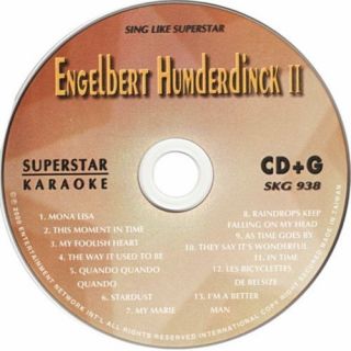 Karaoke Superstar Artist Engelbert Humperdinck CD G 938