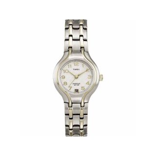 Timex Womens Elevated Classic 2 Tone Stainless Steel Dress Watch at