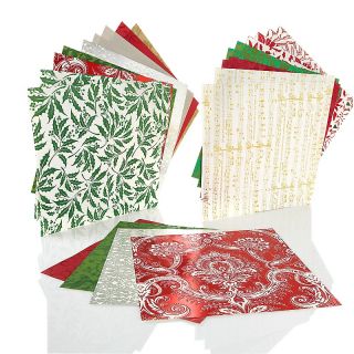 Anna Griffin Flocked and Foiled Christmas Cardstock Kit at