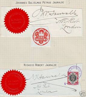 1900s England London Public Notary 2 x 1 KG Jauralde