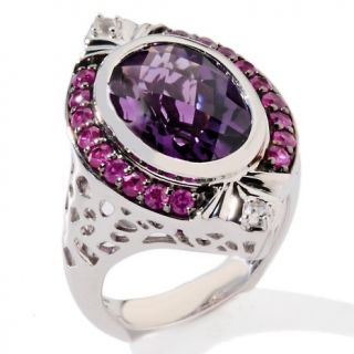 Dallas Prince Designs 6.03ct Amethyst, Pink Sapphire and White