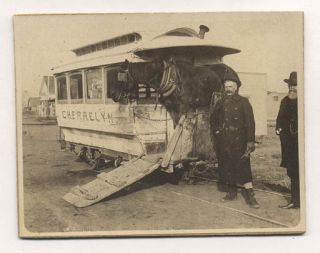 Englewood Co Cherrelyn Horse Car Very Old Photo PC6941