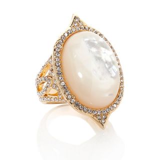 TELIO by Doris Panos Telio Oyster Mother of Pearl and Crystal Goldt