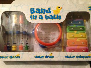  Bath  Kids Musical Instruments Bath Toy Includes Drum Flutes Xylophone