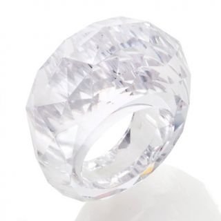 Colleen Lopez 75ct Clear Absolute™ Carved Dream Ring