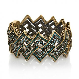 Heidi Daus Designed to Dazzle Crystal Accented Bangle Bracelet