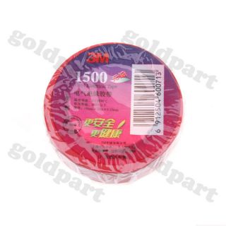3M 1500 Vinyl Electrical Tape Insulation Adhesive Tape Red