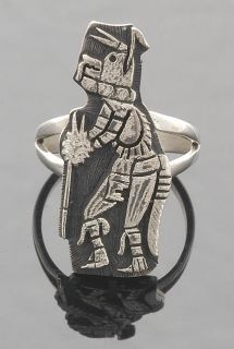 Kagenvema Hopi Wolf Dancer Ring Size 7 1 4