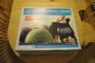 Gaiam Balance Ball Ergonomic Desk Computer Chair Charcoal Color