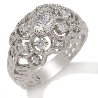 Absolute Xavier .92ct Absolute™ Scalloped Lace Dome Ring