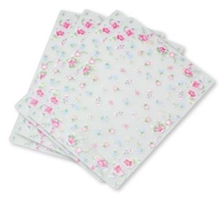 Pfaltzgraff Tea Rose Frosted Vinyl Placemats Set of 4