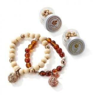 Lisa Hoffman Orchid and Tuscan Fig Fragrance Bracelet Duo