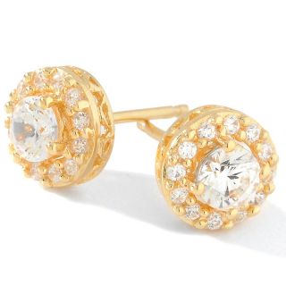 94ct Absolute™ Occasions by Christine Lloyd Round Pavé Frame Stud