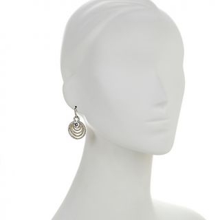 Jean Dousset Absolute Canary and Clear Disk Drop Earrings