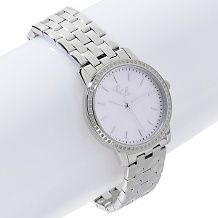 colleen lopez diamond accented stainless steel watch $ 89 95 $ 199 95