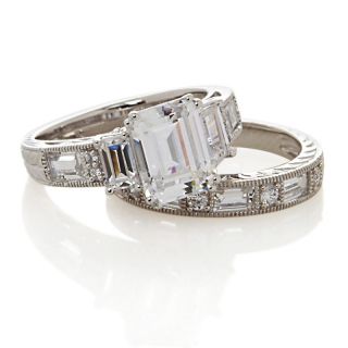 Jewelry Rings Bridal Sets Xavier 4.73ct Absolute™ Emerald Cut 2