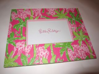 Lilly Pulitzer Pink Elephant Palms Tropical 4x6 Picture Frame