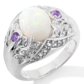  wieck 43ct opal amethyst and white topaz ring rating 38 $ 41 97 s h