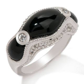 Jewelry Rings Fashion Victoria Wieck Black Onyx and White Topaz