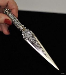 New Konstantino Etched SS 18K Letter Opener Amadeus