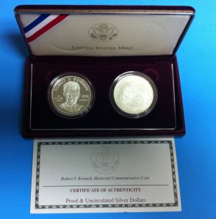 Robert F Kennedy Memorial Commemorative Silver Coins 1998