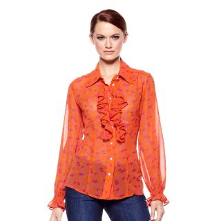  royal ruffle chiffon blouse rating 236 $ 14 95 s h $ 1 99 retail value