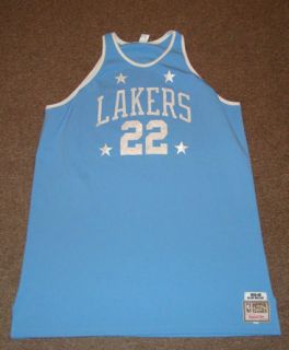 RARE ELGIN BAYLOR LOS ANGELES LAKERS NBA MITCHELL NESS SEWN JERSEY