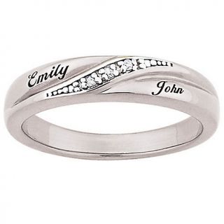  silver ladies diamond wedding band rating 1 $ 105 00 s h $ 5 95